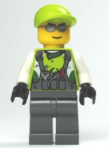 LEGO Minifigure-Crew Member 1-World Racers-WR012-Creative Brick Builders